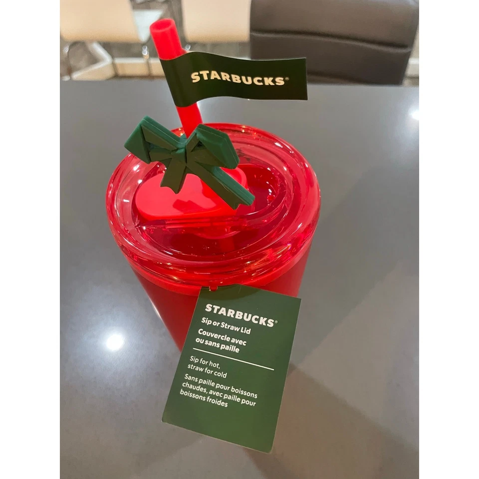 SECRETO Starbucks Navidad 2025 SELECCIONAR LANZAMIENTO LIMITADO 24OZ arco vaso pajita  Foto 4 de 4