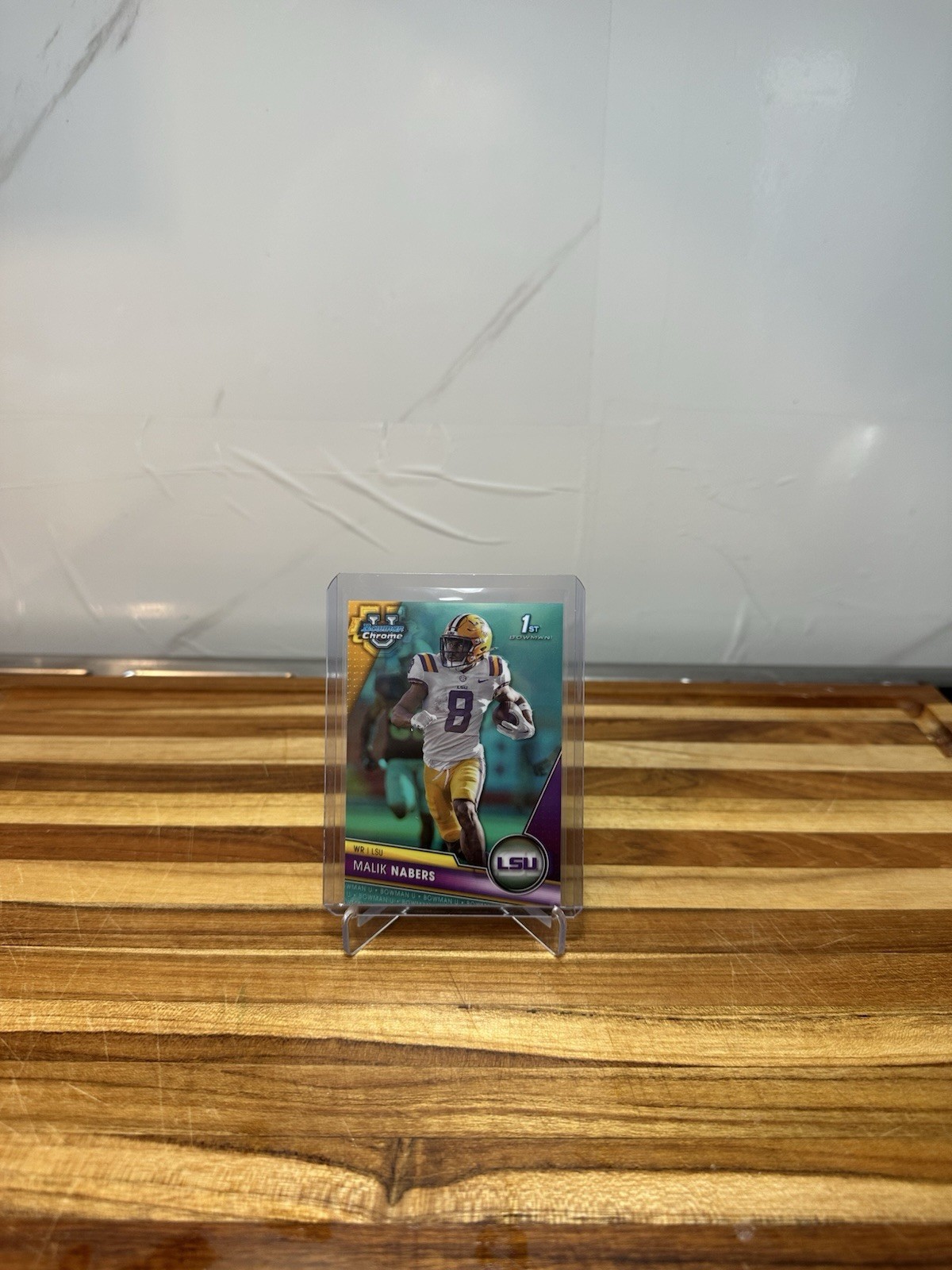 2023 Bowman Chrome University Aqua Refractor #74 Malik Nabers /299