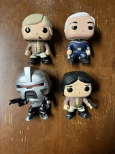 Funko Pop Action Figure Lot Battlestar Galactica Cylon Starbuck Apollo Adama