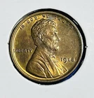 1918 Lincoln Cent Wheat Penny, Red Brown Ch Unc
