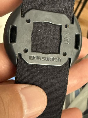 1987 Mega Rare POP Swatch Watch Black And White Black‎ Needs Battery 1987 Mega Rare POP Swatch Watch Black And White Black Needs  main image 3