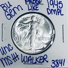 1945 BU UNCIRCULATED WALKING LIBERTY SILVER HALF DOLLAR AUTHENTIC U.S. MINT 3841