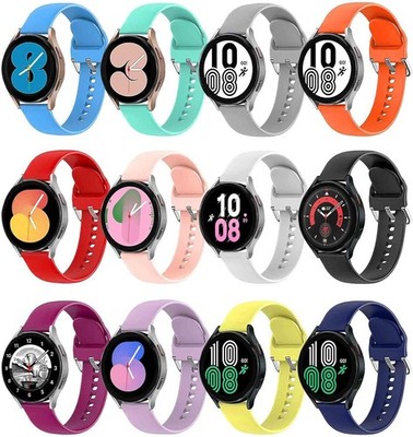 12 Pack Soft Silicone Strap Compatible with Samsung Galaxy Watch 7 40mm 44mm