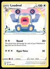 Loudred 136/185 Pokemon Card Vivid Voltage Uncommon 100 HP Near Mint TA