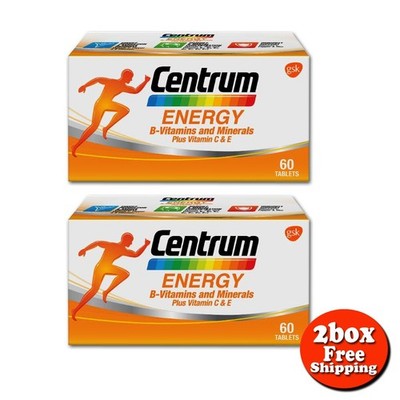 2X Centrum Energy Multivitamin-Multimineral Plus B-Vitamins C & E   FREE SHIP