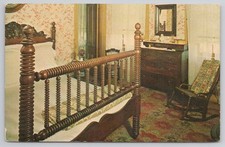 Ulysses S. Grant Jr. Bedroom Grant Memorial Home Galena Illinois Postcard