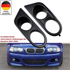 Paar Nebelscheinwerfer Blenden Stoßstange Schwarz Für 2001-2006 BMW 3er E46 M3 ,