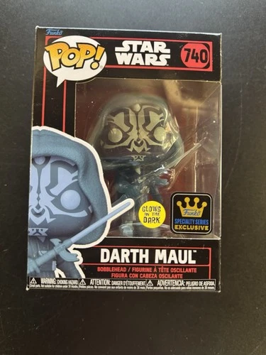 Funko Pop Glow Star Wars Darth Maul #740 Specialty Series Exclusive Bobblehead