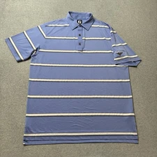 FootJoy Polo Shirt Mens Large Golf Pine Valley Club Lightweight Performance