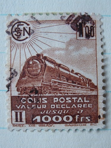 Stamp Auction FRANCE RAILROAD RAILWAY from 1844 Collection of 6 Stamp - Picture 7 of 7