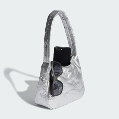 ★ADIDAS★ PUFFY SATIN MINI SHOULDER BAG Adidas Puppy Satin Mini Shoulder Bag Womens - Silver