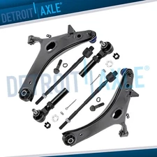 Front Lower Control Arms Tie Rod Ends Kit for 2011 2012 2013 2014 Subaru Impreza