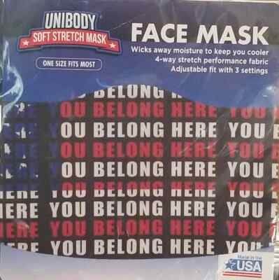 Unibody Soft Stretch  Masks One Size Fit Most Face Mask (LOC TUB MASK-2)