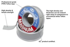 Magnum Pipe Thread Sealant Tape - 10-PACK - 1/2-in HIGH-DENSITY PTFE
