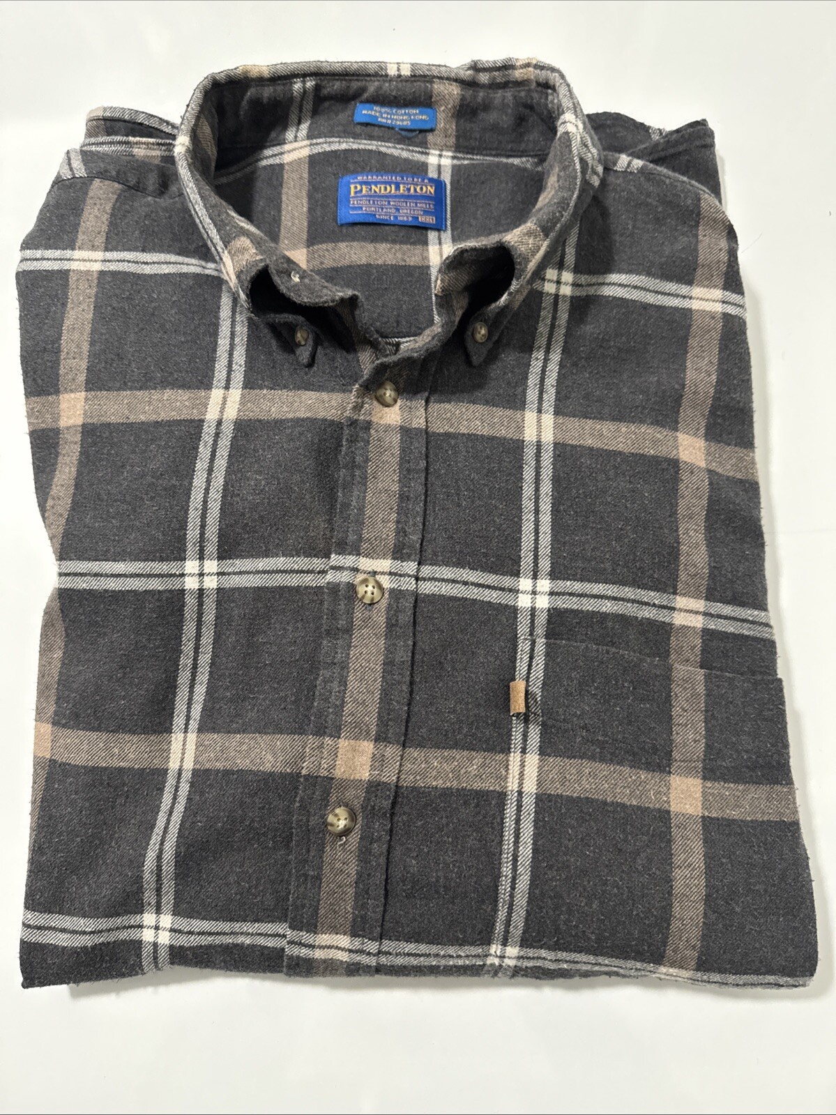 Pendleton Men’s Gray Multi Plaid Button Down Long… - image 16