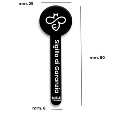 Sigilli Di Garanzia Per Vasetto Miele - Etichette Adesive 10x2,5 Cm, Rotolo Da 1000 Pezzi - Foto 5