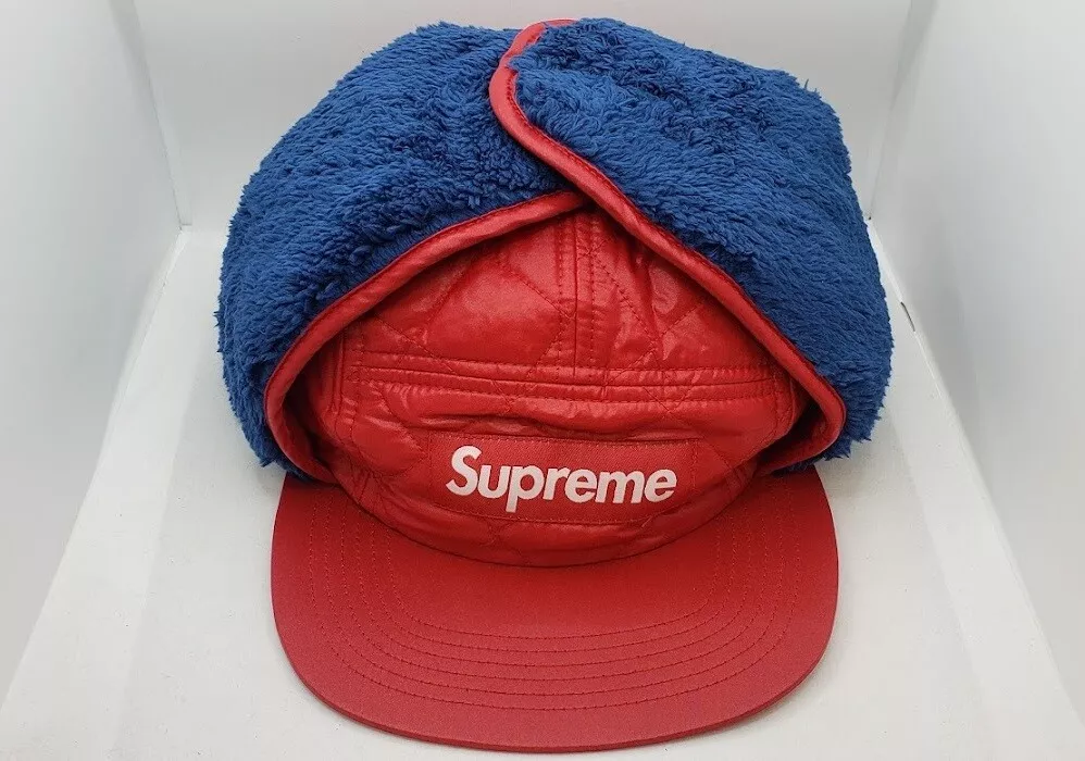 NEUF 2016 SUPREME BOUCHON D'OREILLE MATELASSÉ RABAT MOYEN GRAND M/L COLORIS ROUGE AUTOMNE HIVER