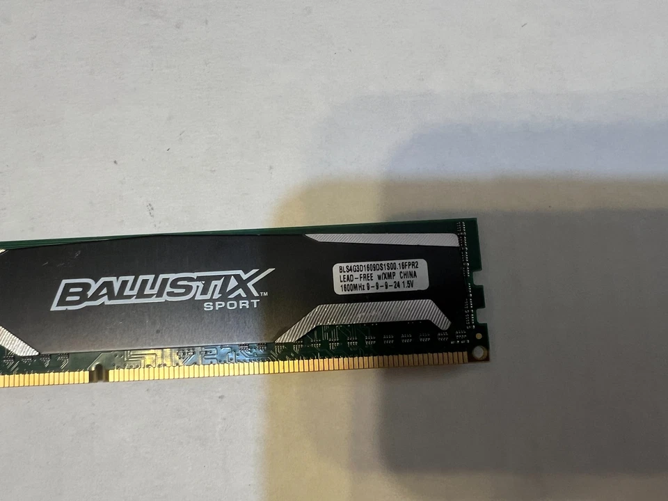 BALLISTIX SPORT BLS4G3D1609DS1S00.16FPR2 1X4GB 1600MHZ MEMORY RAM L1-3(2) - Image 4 of 4