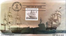 #3869 USS Constellation Homespun FDC (12220043869001)