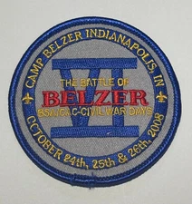 2008 Civil War  Indiana Camp Belzer  Boy Scout Patch   RC4