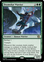 Doomskar Warrior 185 - March of the Machine Rare MTG