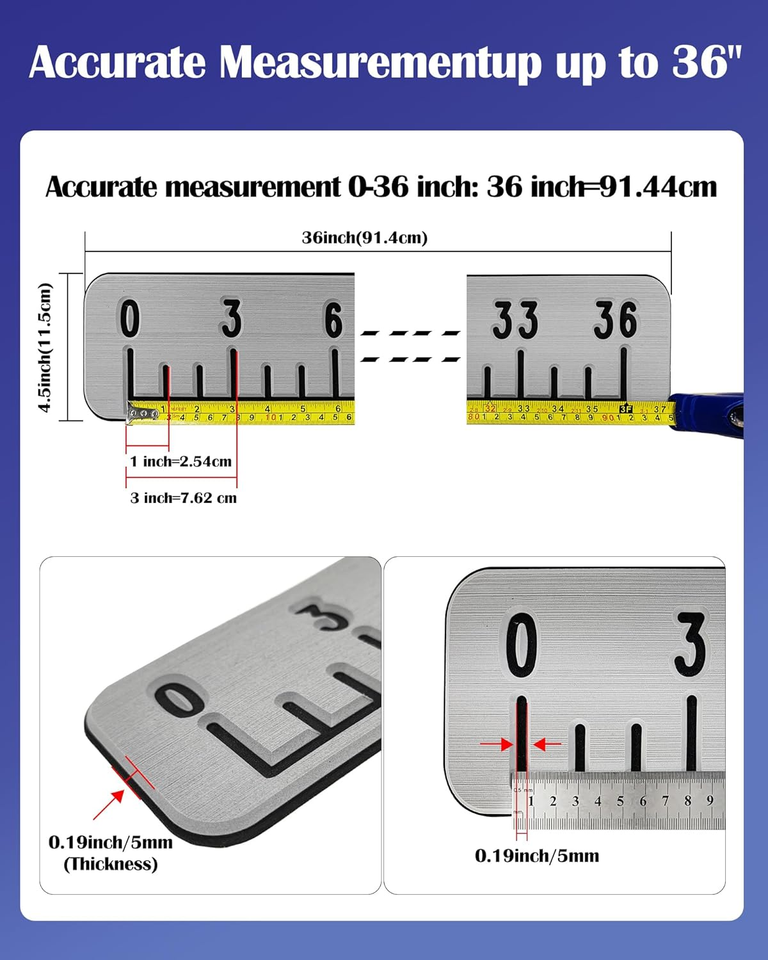Fish Tape Measure 100cm Fish Ruler EVA Foam For Boats Fish