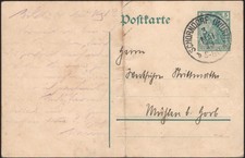 DR Postkarte - mit Germania - Stempel SCHORNDORF -+Sk152