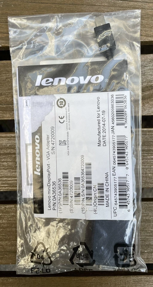 Genuine LENOVO MINI-DISPLAYPORT-VGA ADAPTER 0A36536 OEM - Image 2 of 4