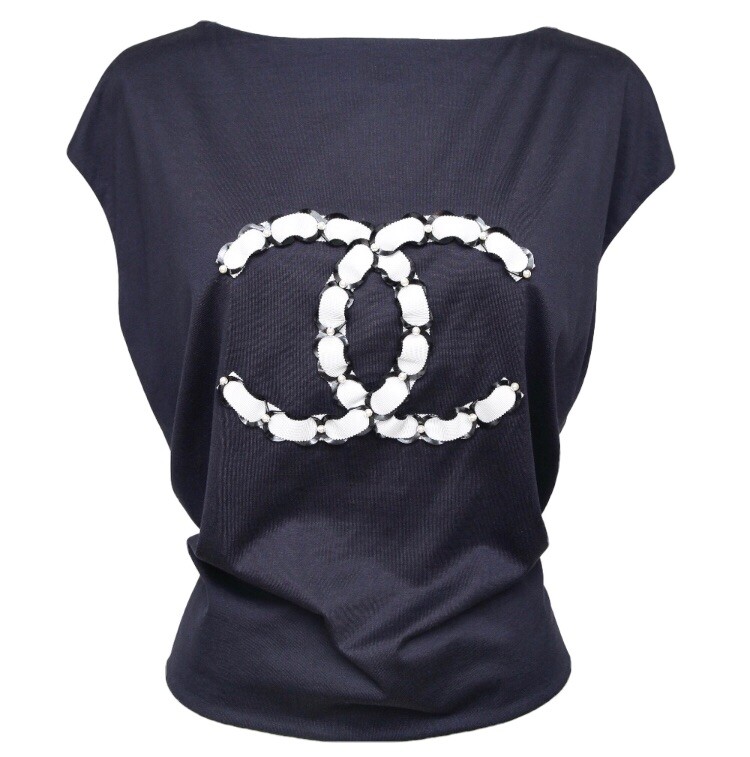 NWT chanel cc logo t shirt women. Size 34. Retail $2,900. | eBay NWT chanel cc logo t shirt women. Size 34. Retail $2,900. | eBay