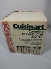 Cuisinart Dlc 870 Complete Disc Set 8 Blades Dlc 8 Dlc 10 Food Processor For Sale Online Ebay