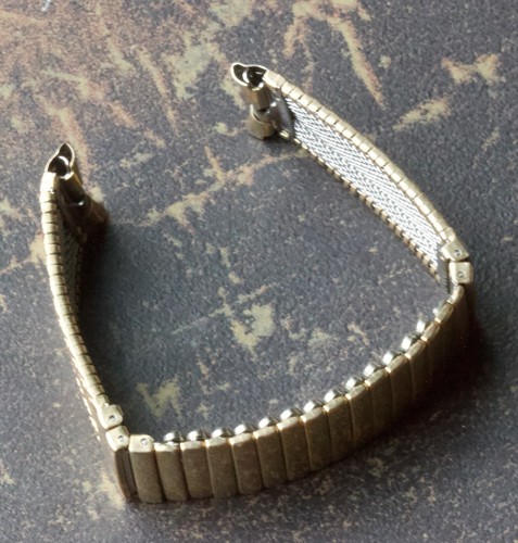 JB Champion USA yellow gold-tone vintage 11/16 inches 17.4mm watch bracelet NOS - Picture 5 of 5