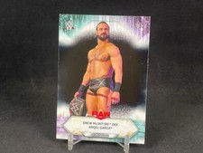 2021 TOPPS WWE WRESTLING DREW MCINTYRE DEF. ANGEL GARZA #60 BLACK PARALLEL 3/5