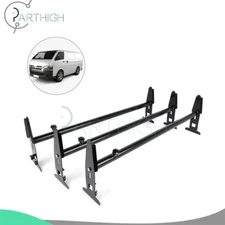 3 bar Van Roof Ladder Rack Cargo Carrier Square 3 Rail For Chevy Dodge Ford GMC