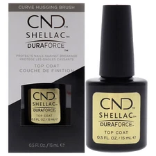 Shellac Nail Color - Duraforce Top Coat by CND for Women - 0.5 oz Nail Polish