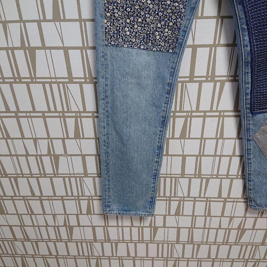 Vintage Levi's 501 Big E Patchwork Custom Denim J… - image 5