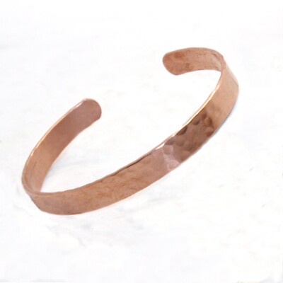 Copper Dotted pattern Bracelet - Copper Cuff Bangle - Handmade in Nepal