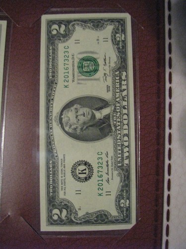 2016 Texas $2 Step Currency Set Series 2009 $2 “ K “ notes Matching Number 7323 - Picture 5 of 7