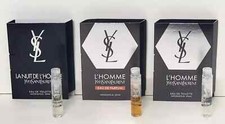 Set of 3: La Nuit EDT, L'Homme EDP, L'Homme EDT 0.04 oz by YSL Spray Sample MEN