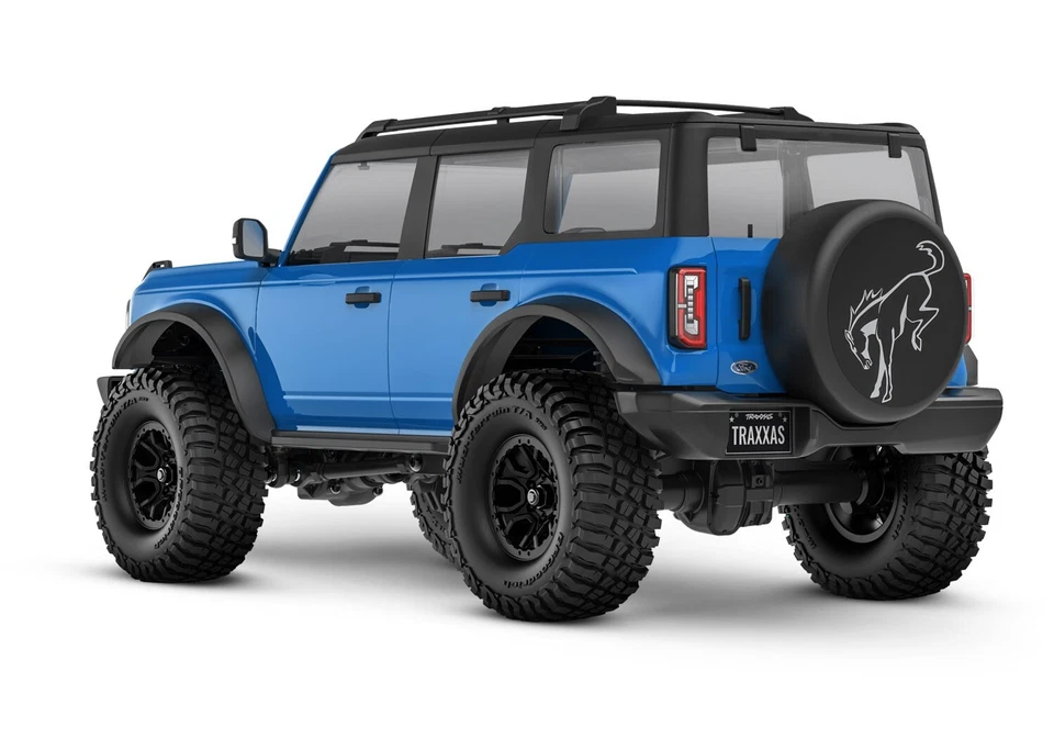 Traxxas Ford Bronco Trx 4M Bleu Électrique 1/18 Échelle & Trail Crawler 97074-1 - Photo 2/4