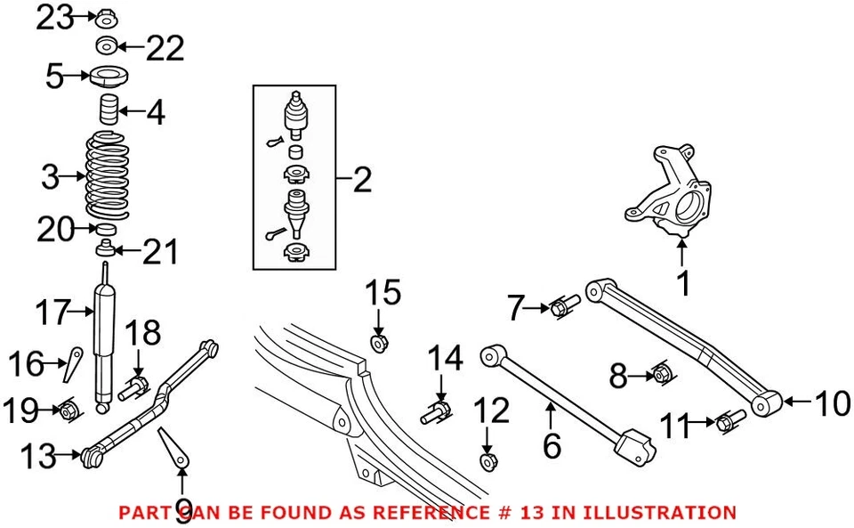 Barra de oruga de suspensión delantera Mopar genuina OEM para Jeep Wrangler JK Wrangler Foto 2 de 2
