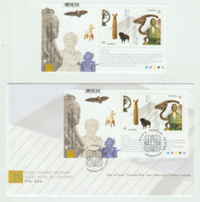 Royal Ontario Museum 1914-2014 - Sheet of 2  P  Canada Stamps and FDC 2014