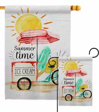 Summer Time Garden Flag Fun In The Sun Decorative Small Gift Yard House Banner