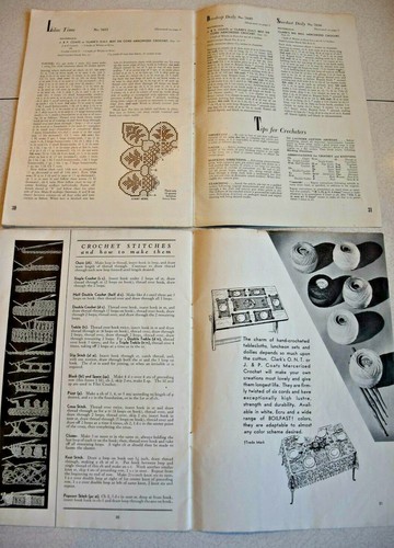 2 Spool Cotton Co Table Settings Crocheted Tablecloths Pattern Booklet #202 #95 - Picture 9 of 9