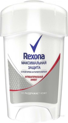 Дезодорант Rexona Крем макс.защита антибакт эффект 45мл (4800888197108)