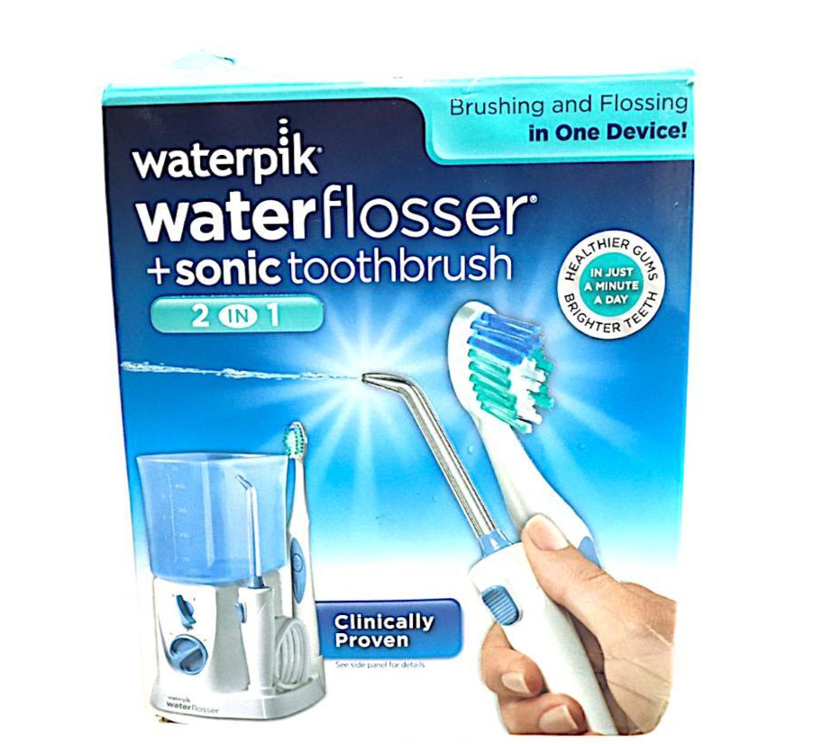 waterpik waterflosser + Sonic Toothbrush 2 in 1.