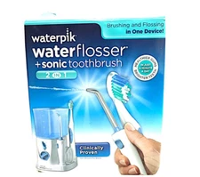 waterpik waterflosser + Sonic Toothbrush 2 in 1.