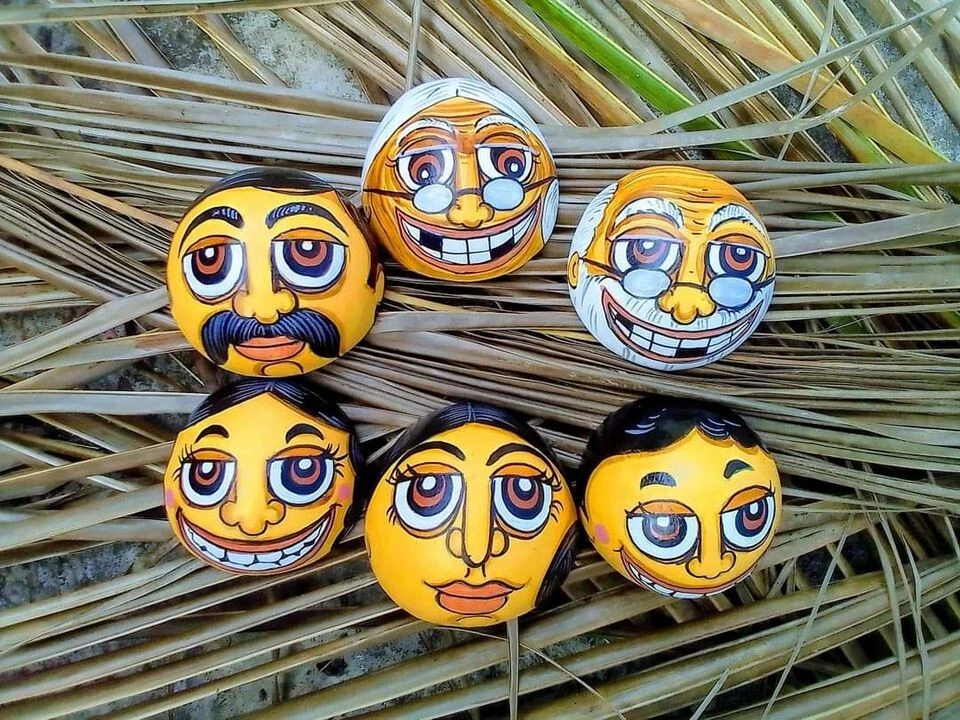 Coconut shell painting deals