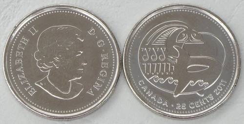 2011 Canada 25 Cents — photo from the most recent tracked eBay sale