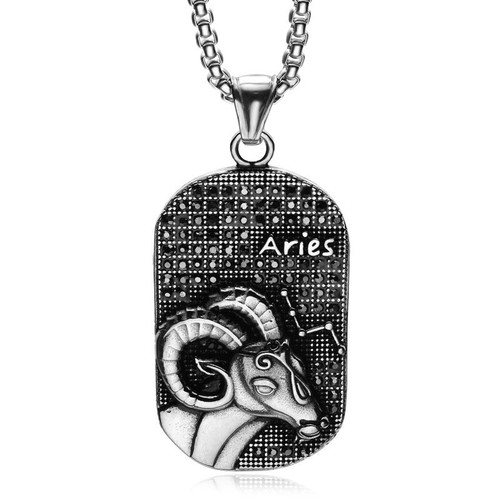 Sternbild Horoskop 12 Sternzeichen Anhänger Halskette 14K Gold Silber Schmuck - Bild 16 von 36