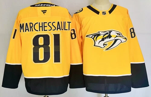 New Men's NHL Hockey Jersey Nashville Predators #81 Jonathan Marchessault #91 - Picture 7 of 11